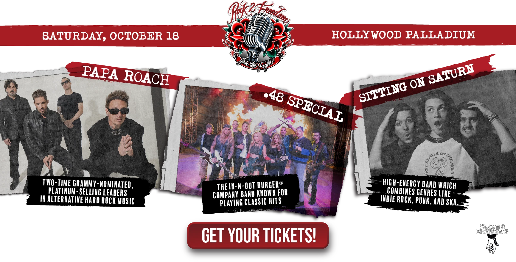 Rock 2 Freedom, Saturday, October 18, 2025 at the Hollywood Palladium